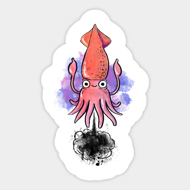 SQUID INK Sticker by caravantshirts